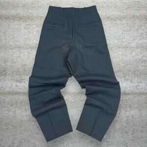 Vintage 90s Military Wool Dress Pants 25x26 Straight Leg Olive Green Flat Front